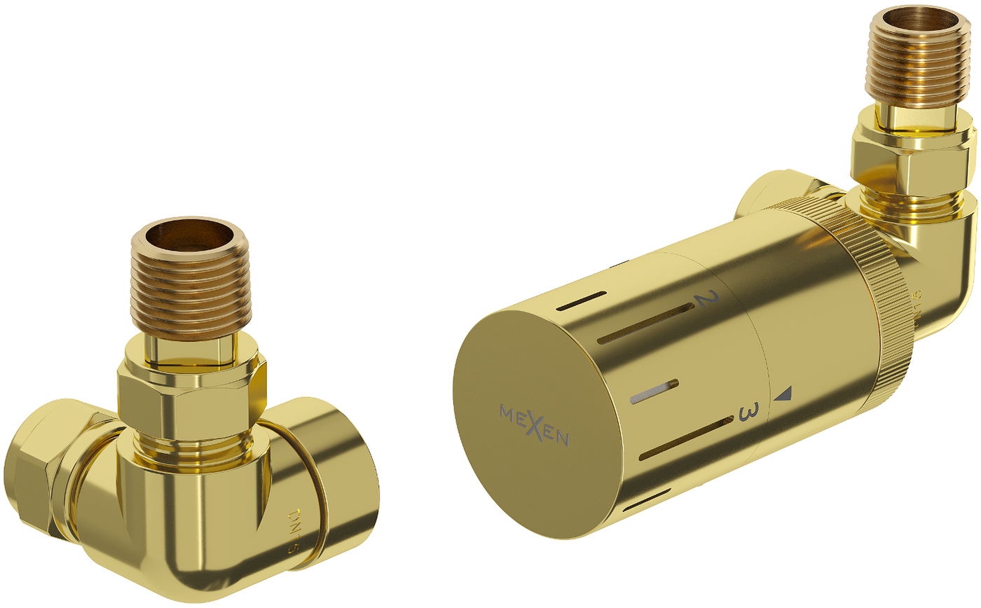 Mexen G05 termostatinis rinkinys ašinis, auksinis - W903-958-50