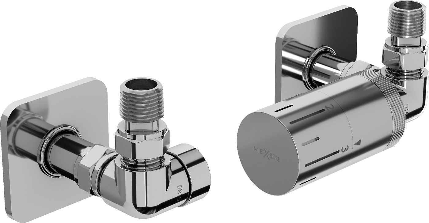 Mexen G05 termostatinis rinkinys su atraminiu dangčiu S, chromas - W903-958-909-01