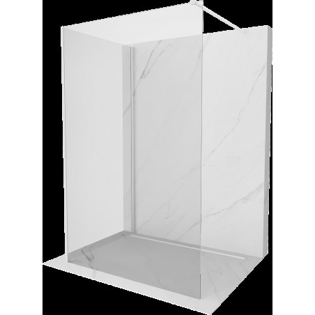 Mexen Kioto dušo siena Walk-in 135 x 90 cm, skaidrus, baltas - 800-135-212-20-00-090