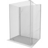 Mexen Kioto dušo siena Walk-in 135 x 110 x 30 cm, skaidri, chrom - 800-135-110-221-01-00-030