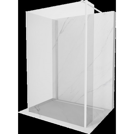 Mexen Kioto dušo siena Walk-in 100 x 100 x 30 cm, skaidrus, baltas - 800-100-100-221-20-00-030