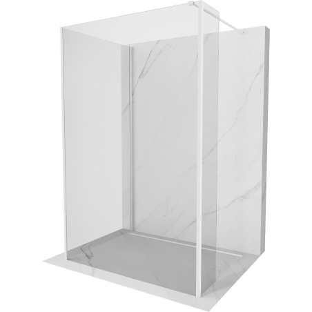 Mexen Kioto sprendimas Walk-in 110 x 110 x 40 cm, skaidrus, baltas - 800-110-110-221-20-00-040