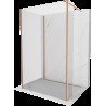 Mexen Kioto Walk-in dušo siena 130 x 95 x 30 cm, skaidrus, šlifuotas varis - 800-130-095-221-65-00-030