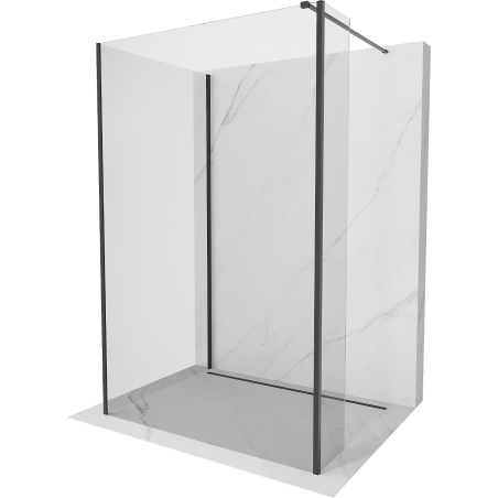 Mexen Kioto prausimosi siena Walk-in 110 x 90 x 40 cm, skaidri, juoda - 800-110-090-221-70-00-040