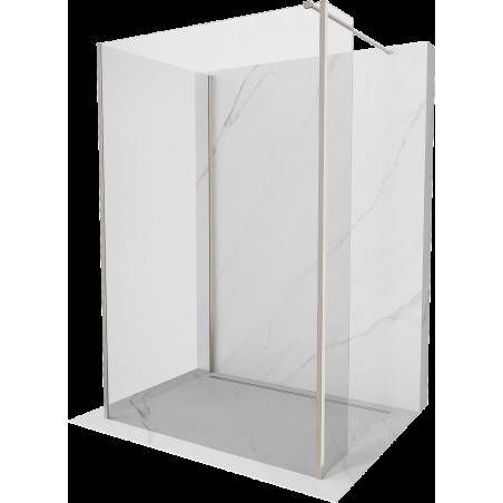 Mexen Kioto Walk-in dušo siena 110 x 70 x 30 cm, skaidrus, šveičiamo nikelio - 800-110-070-221-97-00-030