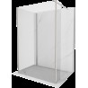 Mexen Kioto dušo siena Walk-in 100 x 90 x 30 cm, permatoma, šlifuoju nikelio - 800-100-090-221-97-00-030