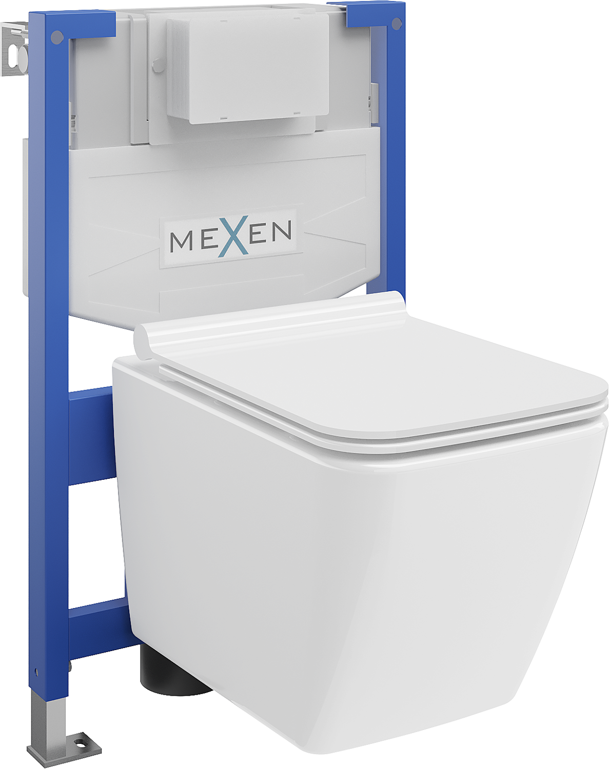 Mexen WC potinkinis komplektas Felix XS-F stovas su klozetu Vega ir lėtai nusileidžiančia sėdyne, Balta - 68030654000