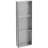 Mexen X-Wall-NR be apvado įleidžiama lentyna su lentyna 90 x 30 cm, inox - 1911903010S