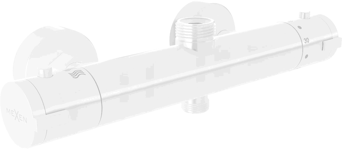 Mexen Kai termostatinis dušo maišytuvas, Balta - 77150-20