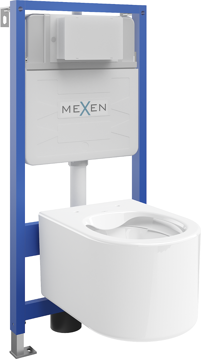 Mexen WC potinkinis komplektas Felix Slim stovas su klozetu Sofia, Balta - 6103354XX00