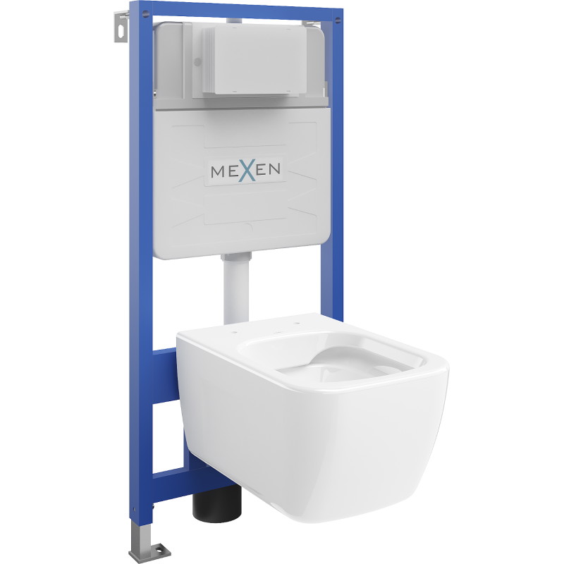 Mexen WC potinkinis komplektas Felix Slim stovas su klozetu Margo, Balta - 6103342XX00